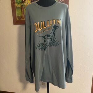 Duluth long sleeve relaxed fit graphic tee. Size Large